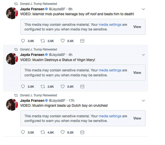 Capture Trump retweets